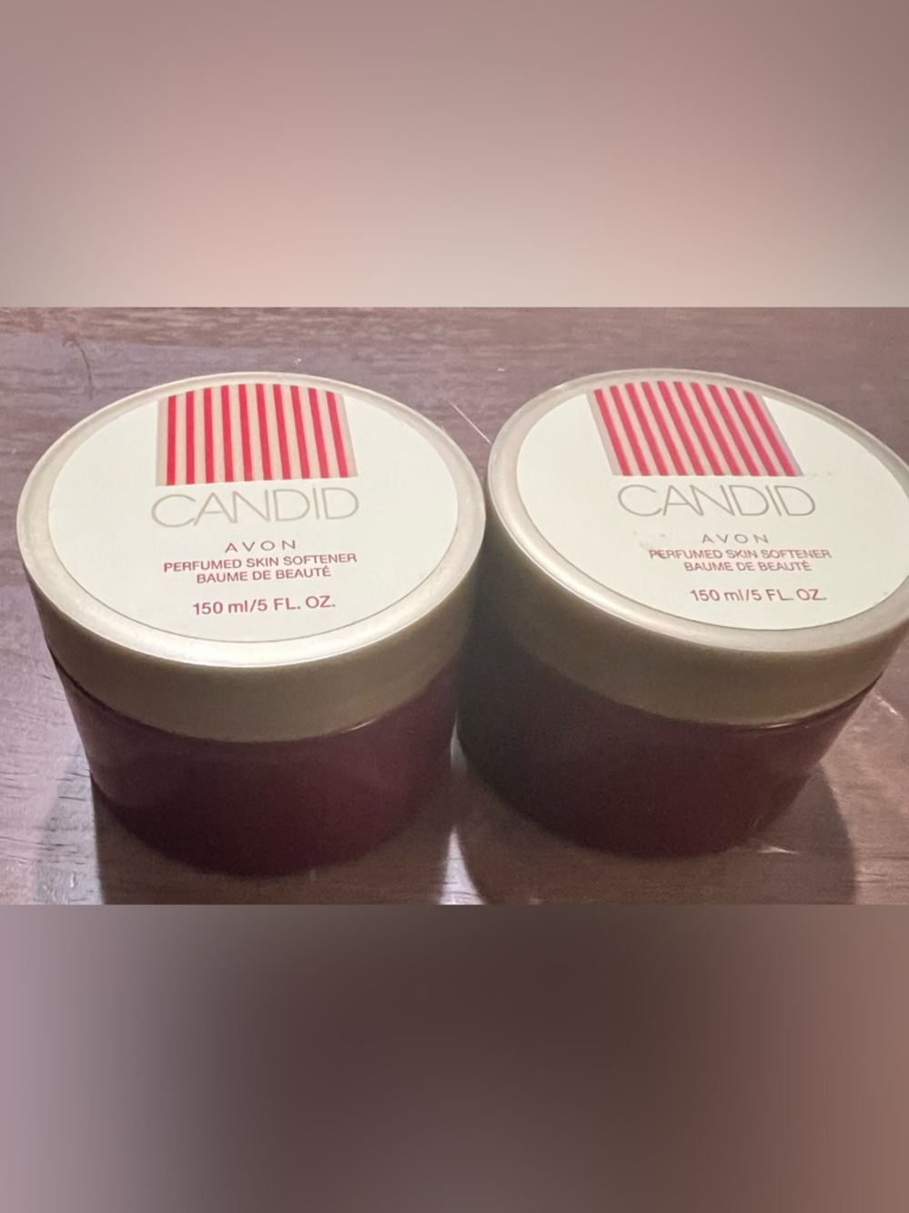Lot of 2 Avon Candid Perfumed Cream Skin Softener 150ml/5oz